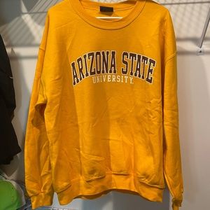 Arizona State crew neck sweatshirt university gold by MV Sport